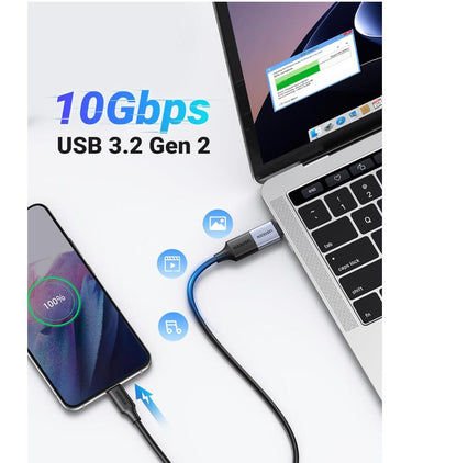 [2 Pack] Ultra Thin USB 3.2 Charger Adapter 10Gbps Flash Disk