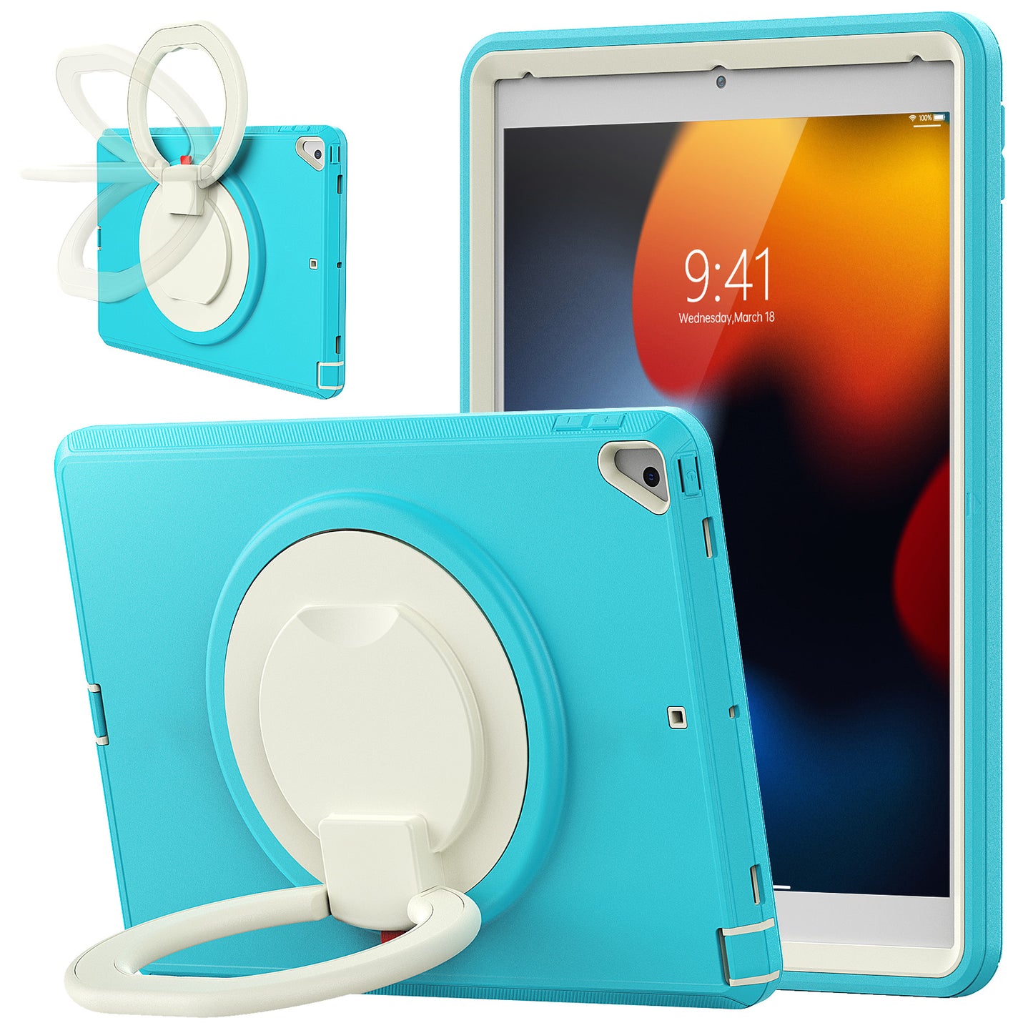 Righteous Handle Grip Apple iPad 8 Case Full Protection