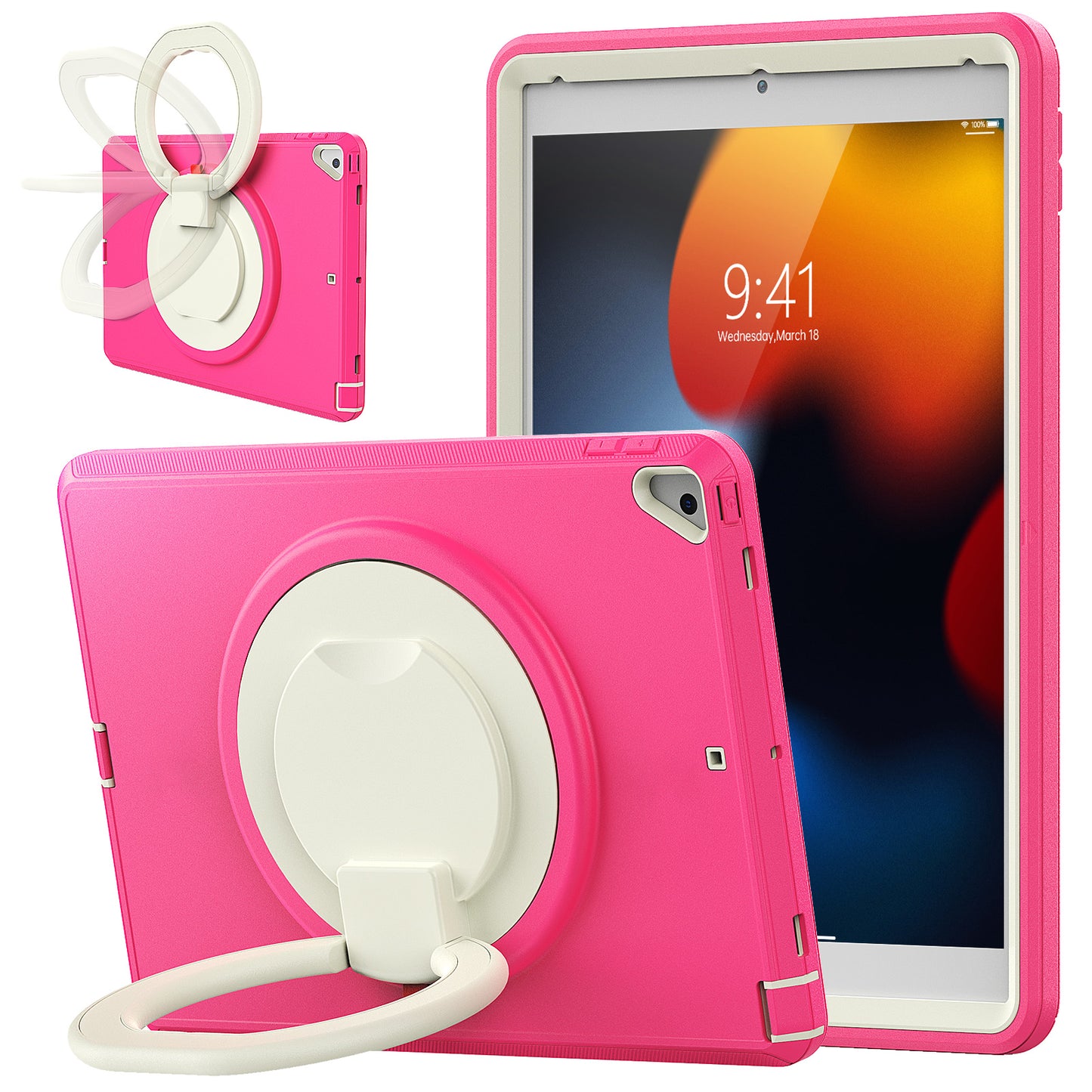 Righteous Handle Grip Apple iPad 7 Case Full Protection