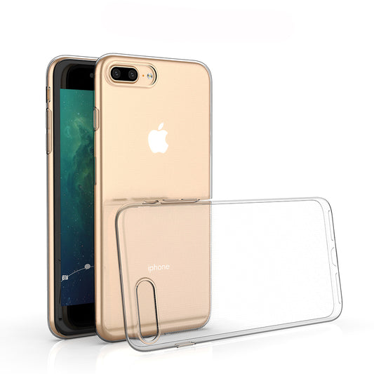 [2 Pack] Dot Clear Rubber Soft TPU Apple iPhone 8 Plus Case Back Gel