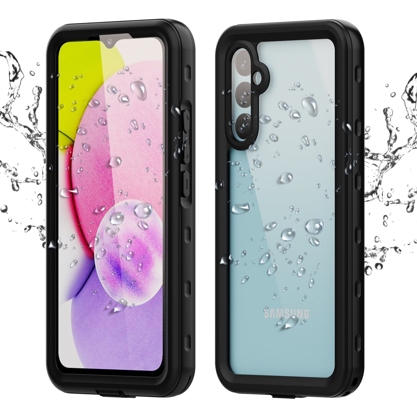 Burst Slim Swimming Waterproof Samsung Galaxy A34 Case Clear