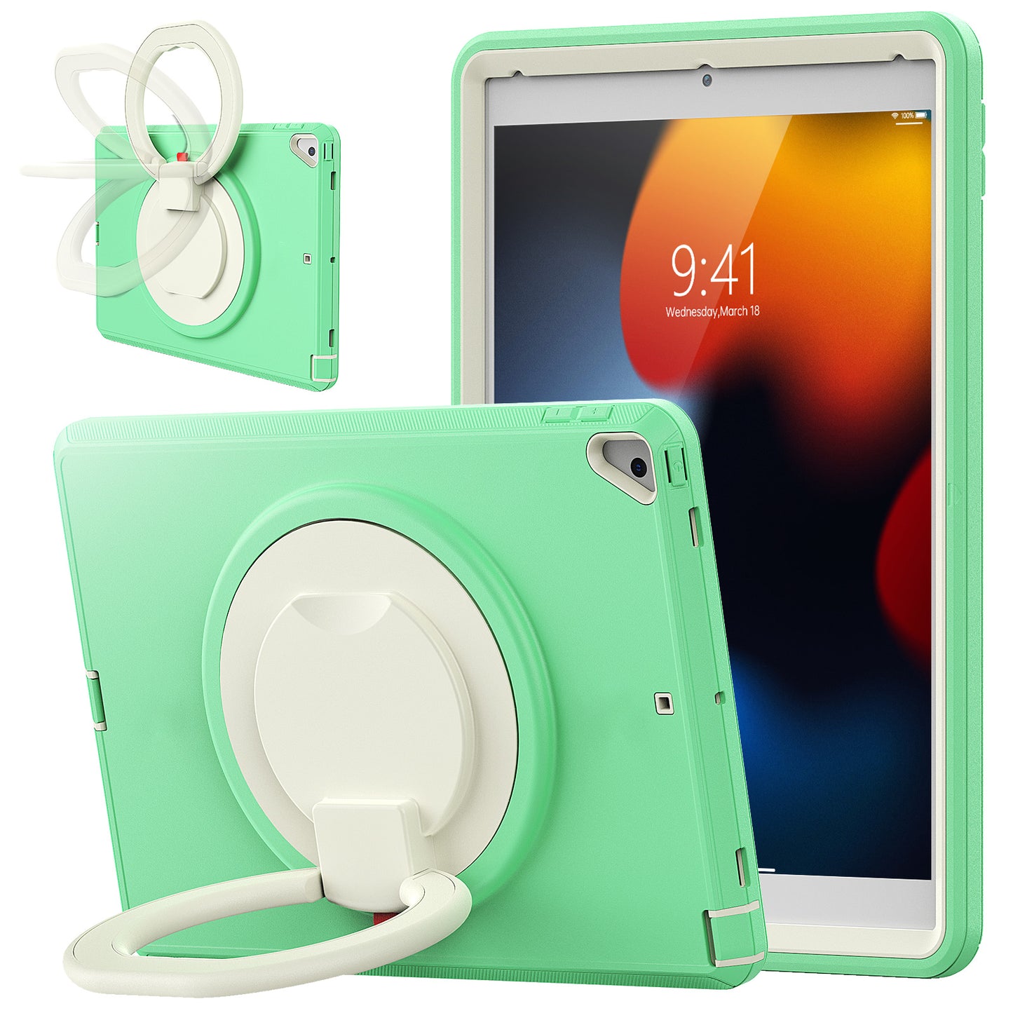 Righteous Handle Grip Apple iPad 8 Case Full Protection