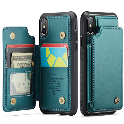 Sturdy Kickstand Apple iPhone Xs Case Multiple Card Slot