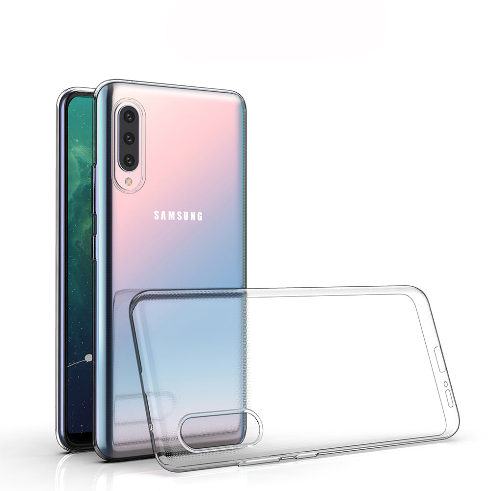 [2 Pack] Dot Clear Rubber Soft TPU Samsung Galaxy A90 Case Back Gel