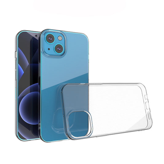 [2 Pack] Dot Clear Rubber Soft TPU Apple iPhone 13 Case Back Gel