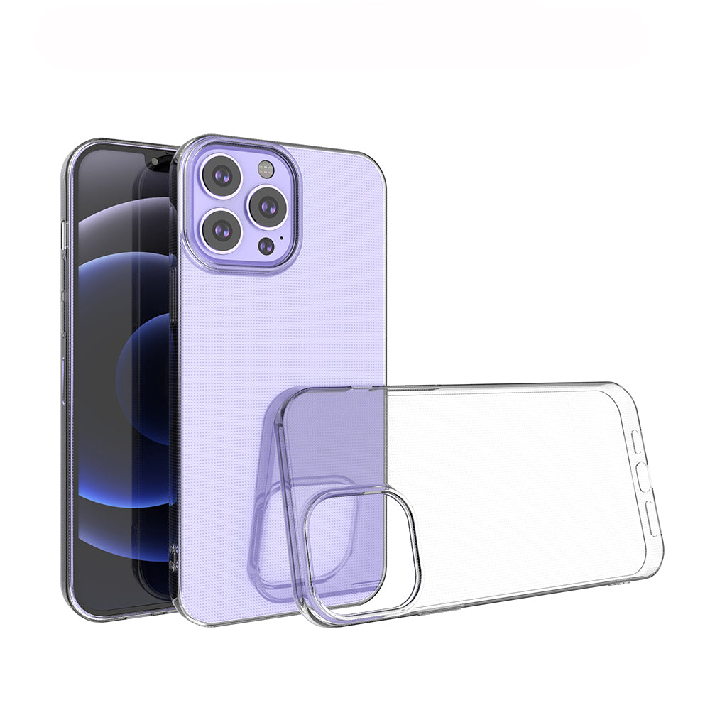 [2 Pack] Dot Clear Rubber Soft TPU iPhone 13 Pro Max Case Back Gel