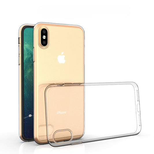 [2 Pack] Dot Clear Rubber Soft TPU Apple iPhone Xs Max Case Back Gel