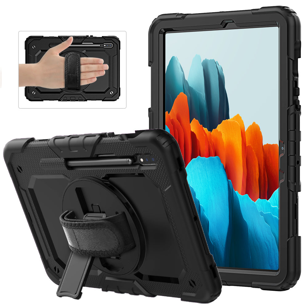 Tough Strap Built-in Screen Protector Galaxy Tab S7 Case Multi-functional