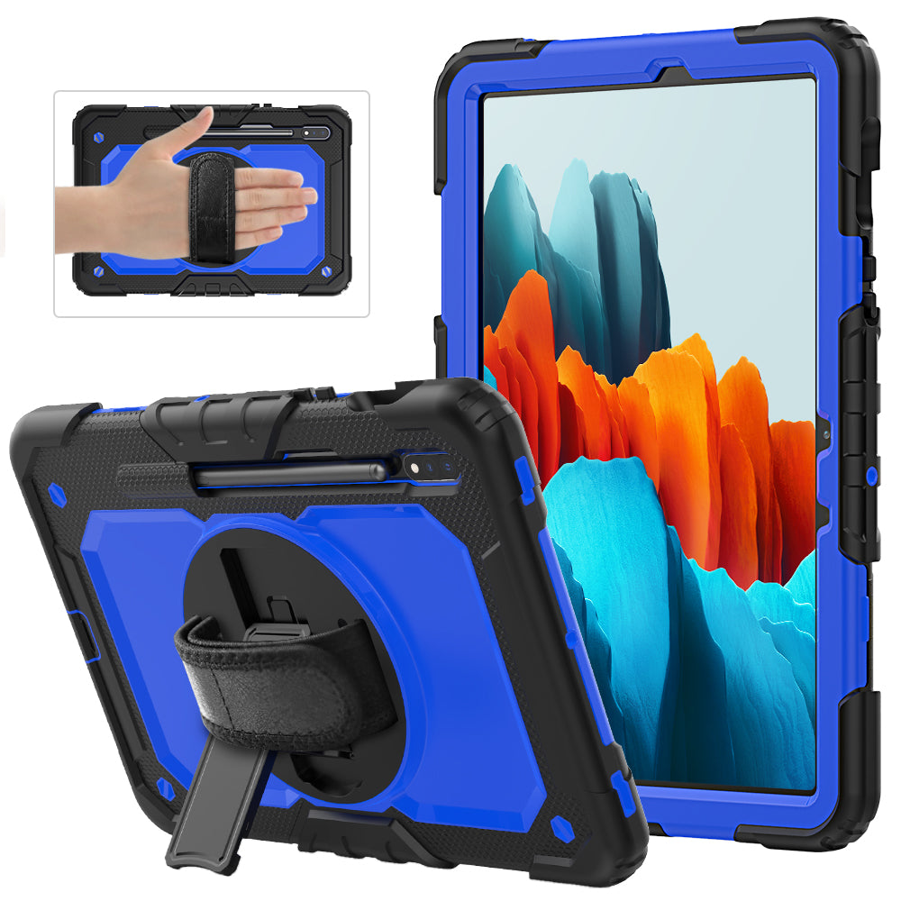 Tough Strap Built-in Screen Protector Galaxy Tab S7 Case Multi-functional