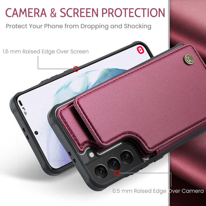 Sturdy Kickstand Samsung Galaxy S21 Case Multiple Card Slot