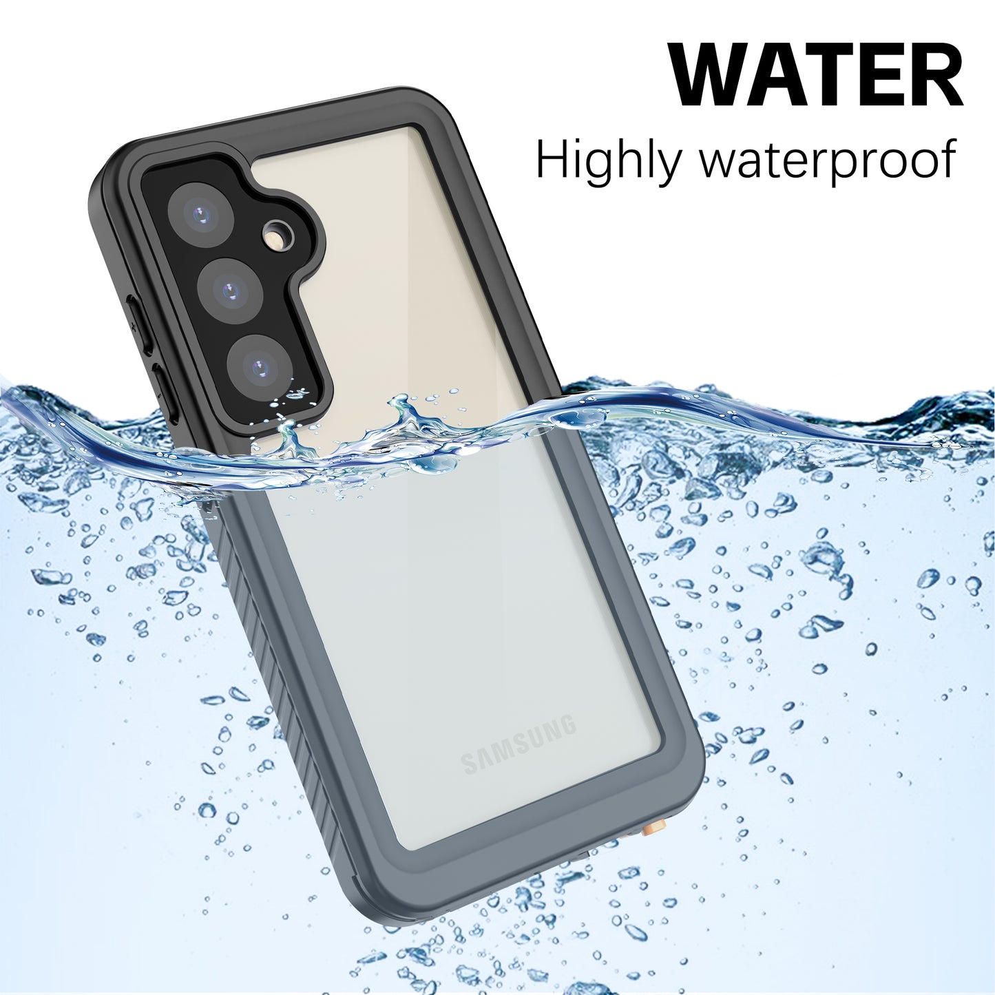 Twill Swimming IP68 Waterproof Samsung Galaxy S24+ Case Bumper Combo