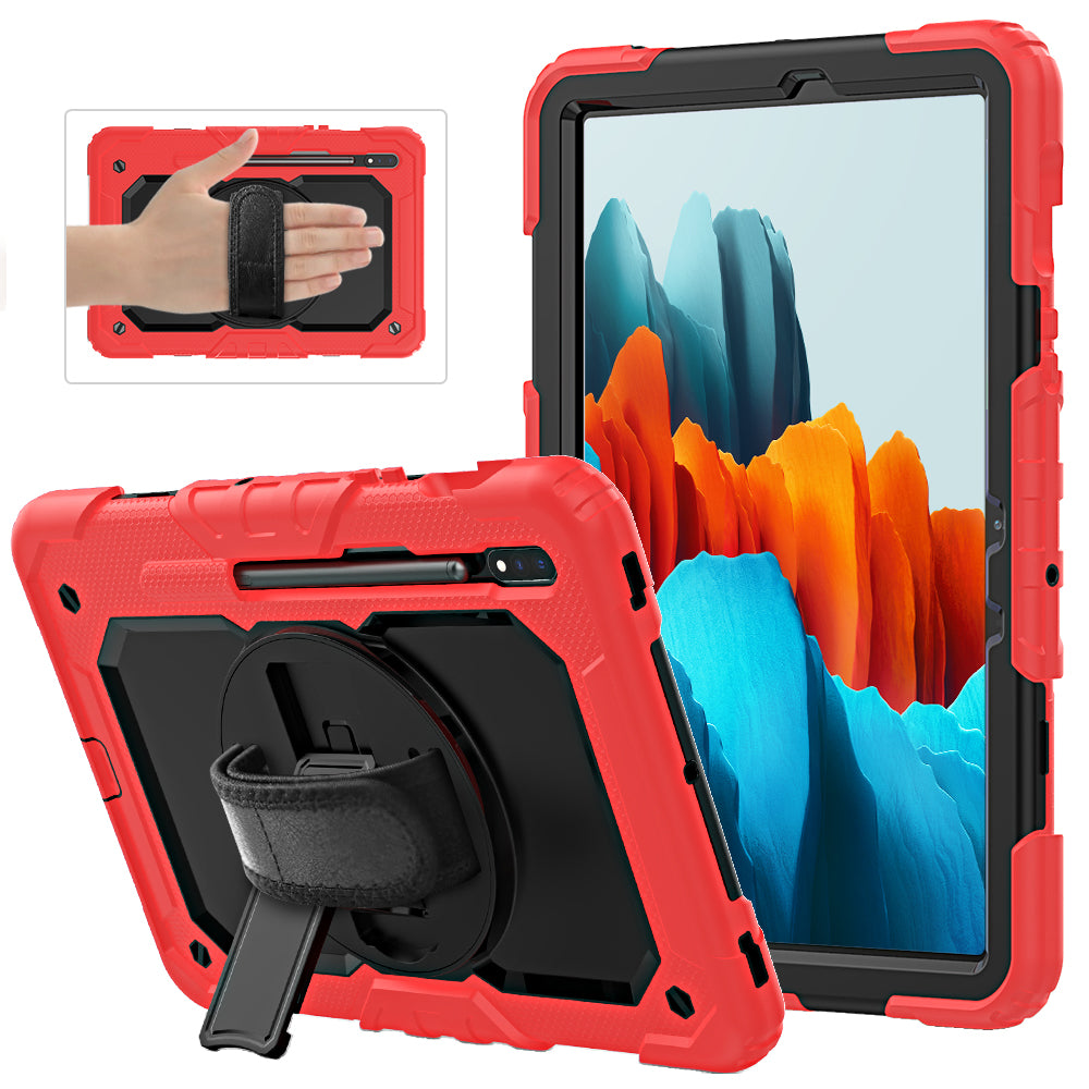 Tough Strap Built-in Screen Protector Galaxy Tab S7 Case Multi-functional