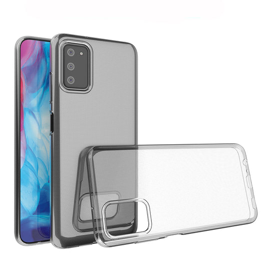 [2 Pack] Dot Clear Rubber Soft TPU Samsung Galaxy A03 Case Back Gel