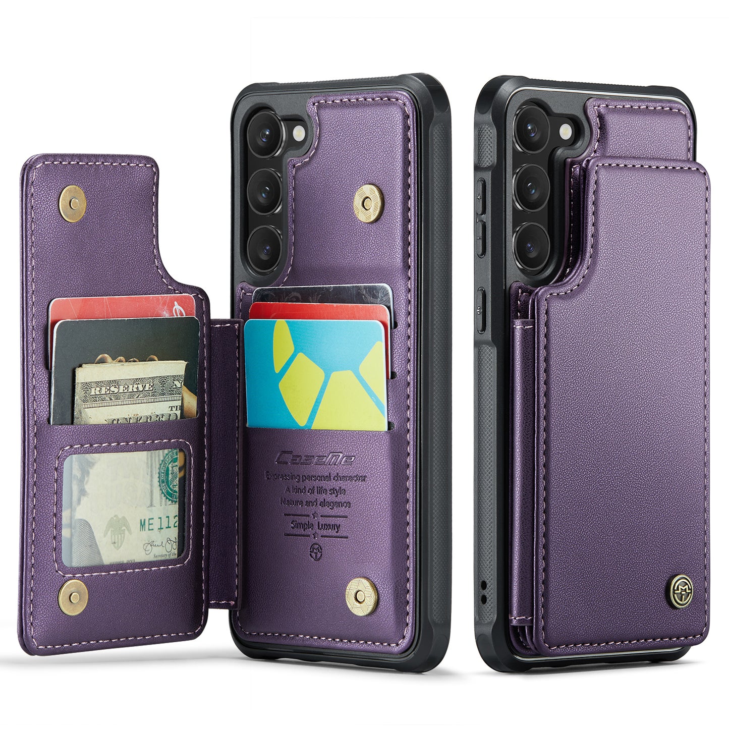 Sturdy Kickstand Samsung Galaxy S23+ Case Multiple Card Slot