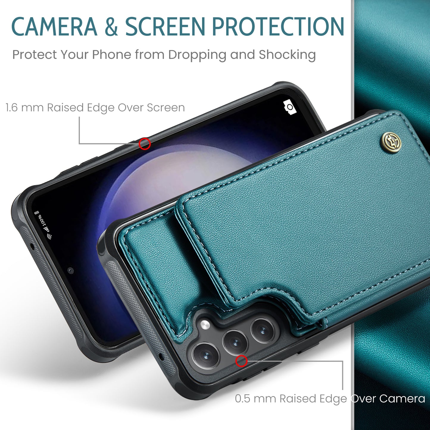 Sturdy Kickstand Samsung Galaxy S23 FE Case Multiple Card Slot