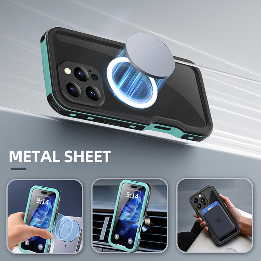 Ultramarine Technology with 3-in-1 IP68 Waterproof MagSafe Phone Case for Sports & Commuting