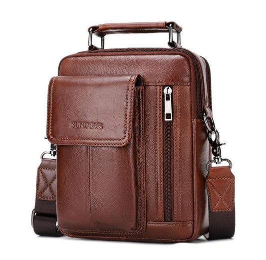 Men's Pu Leather Handbag Tablet Bag Multi-function Travel Outdoor Multi-function