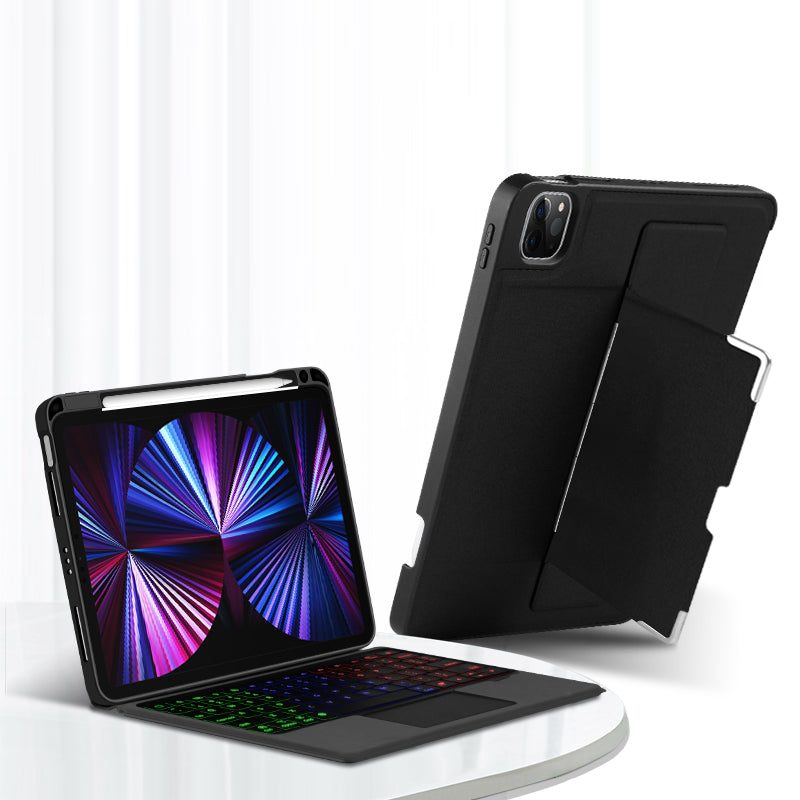 Dissociable 3-backlit Touchpad Keyboard Apple iPad Pro 11 (2018) Case