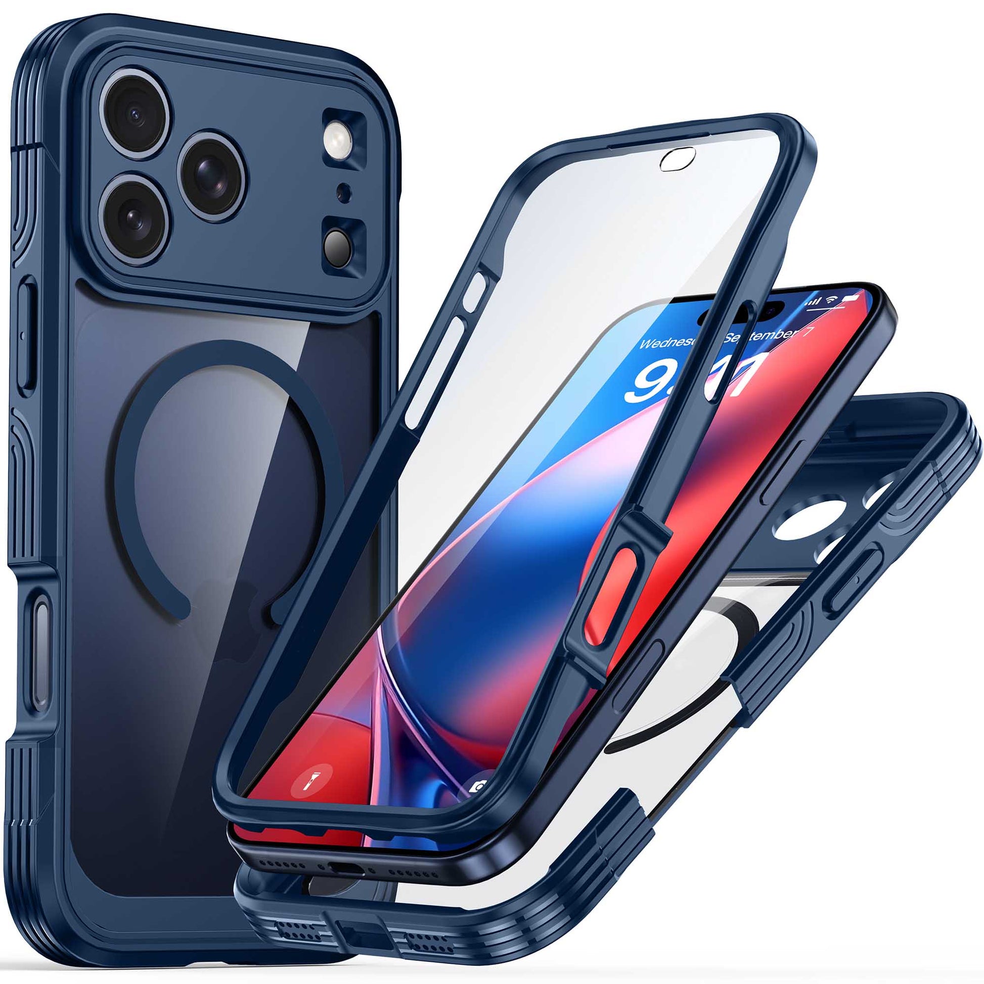Ultramarine Technology 360 Full-Body Protection MagSafe Phone Case Clear Rugged Series - iPhone 18 Pro Max