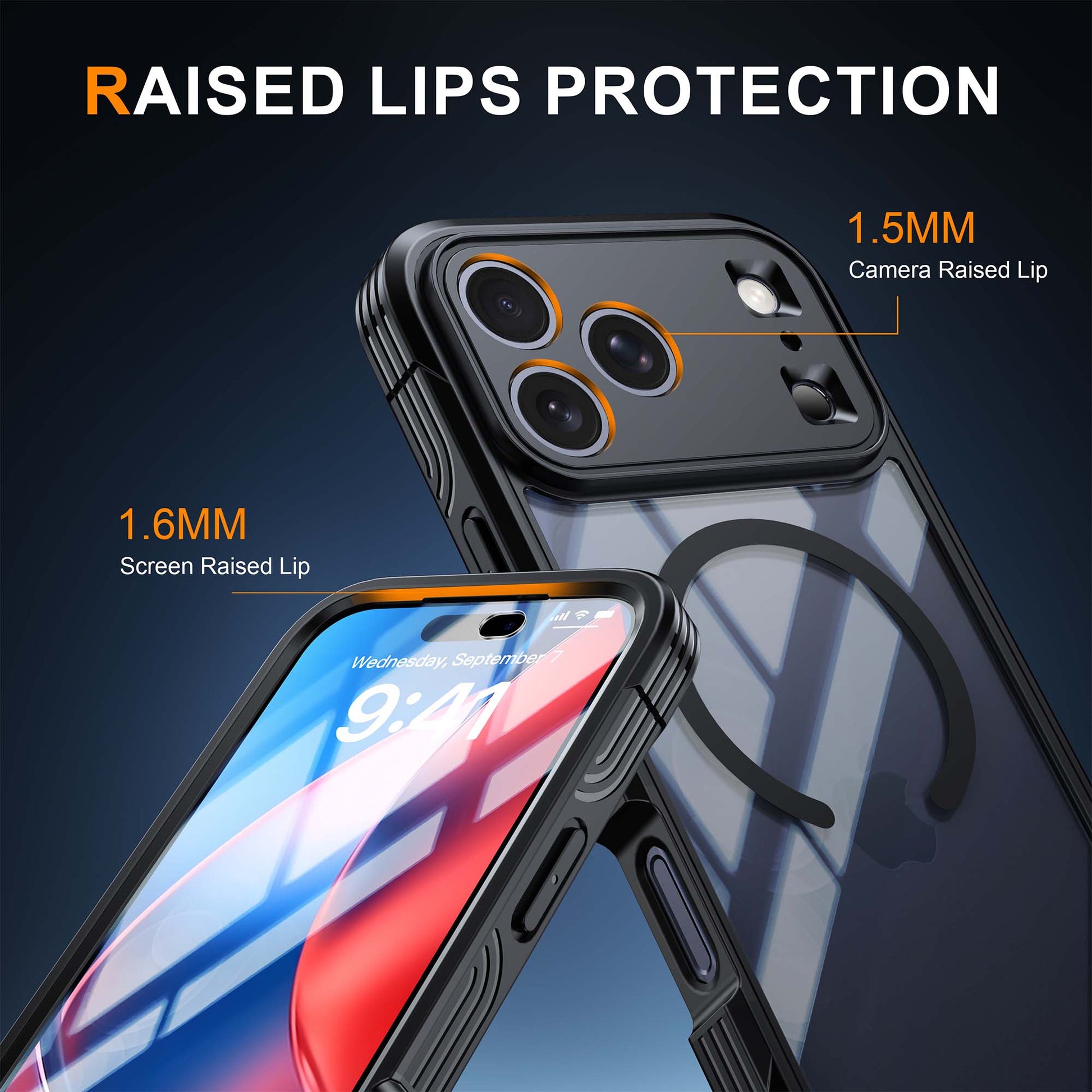 Ultramarine Technology 360 Full-Body Protection MagSafe Phone Case Clear Rugged Series - iPhone 18 Pro Max