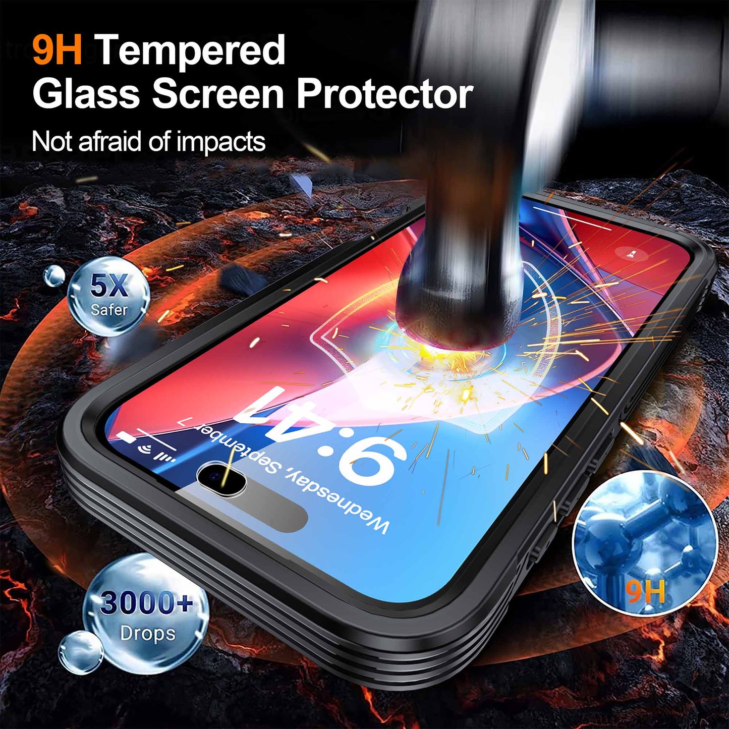 Ultramarine Technology 360 Full-Body Protection MagSafe Phone Case Clear Rugged Series - iPhone 18 Pro Max