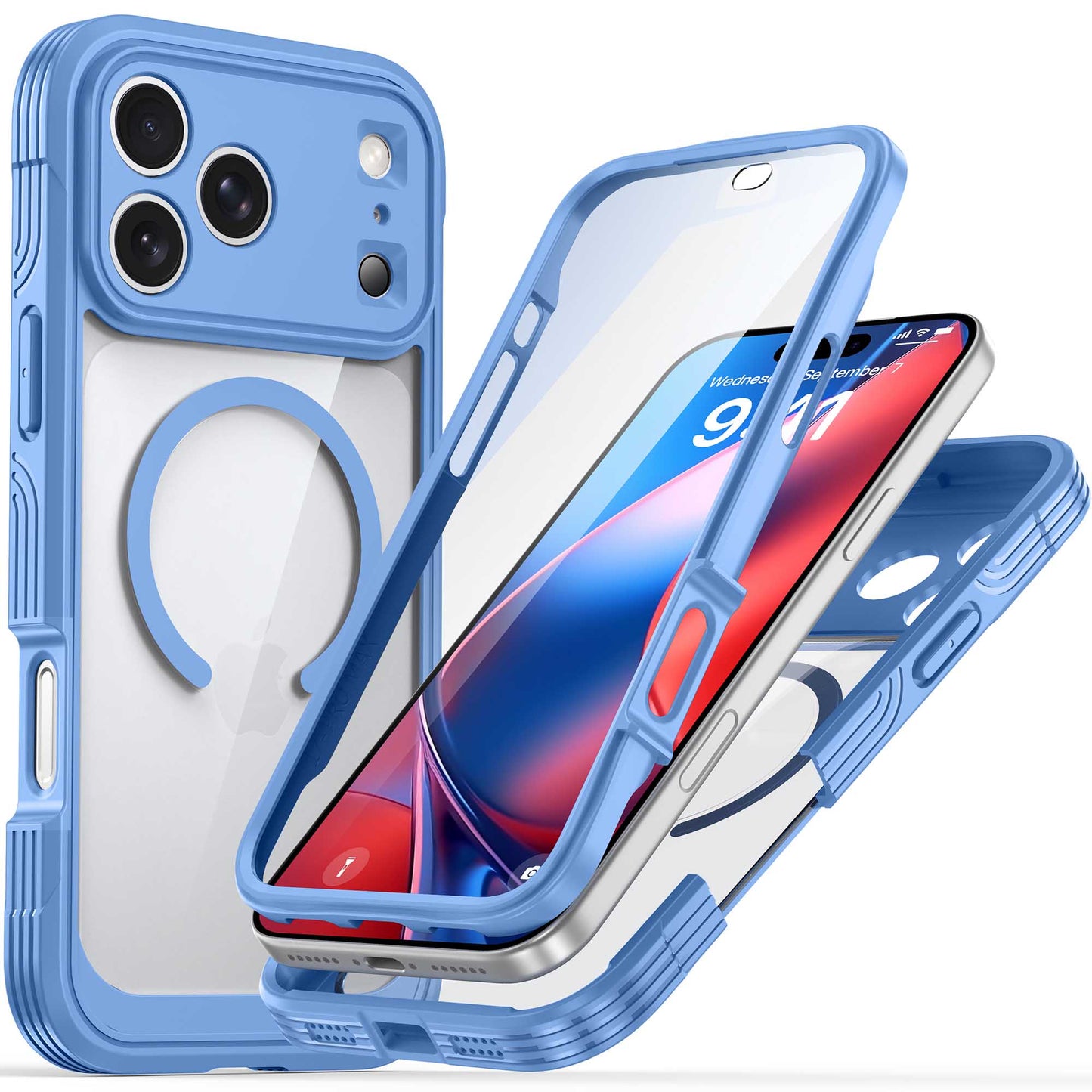 Ultramarine Technology 360 Full-Body Protection MagSafe Phone Case Clear Rugged Series - iPhone 18 Pro Max