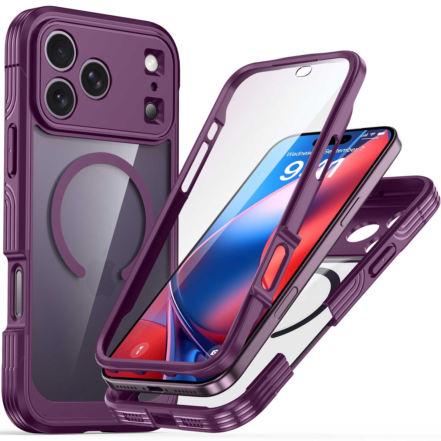 Ultramarine Technology 360 Full-Body Protection MagSafe Phone Case Clear Rugged Series - iPhone 18 Pro Max