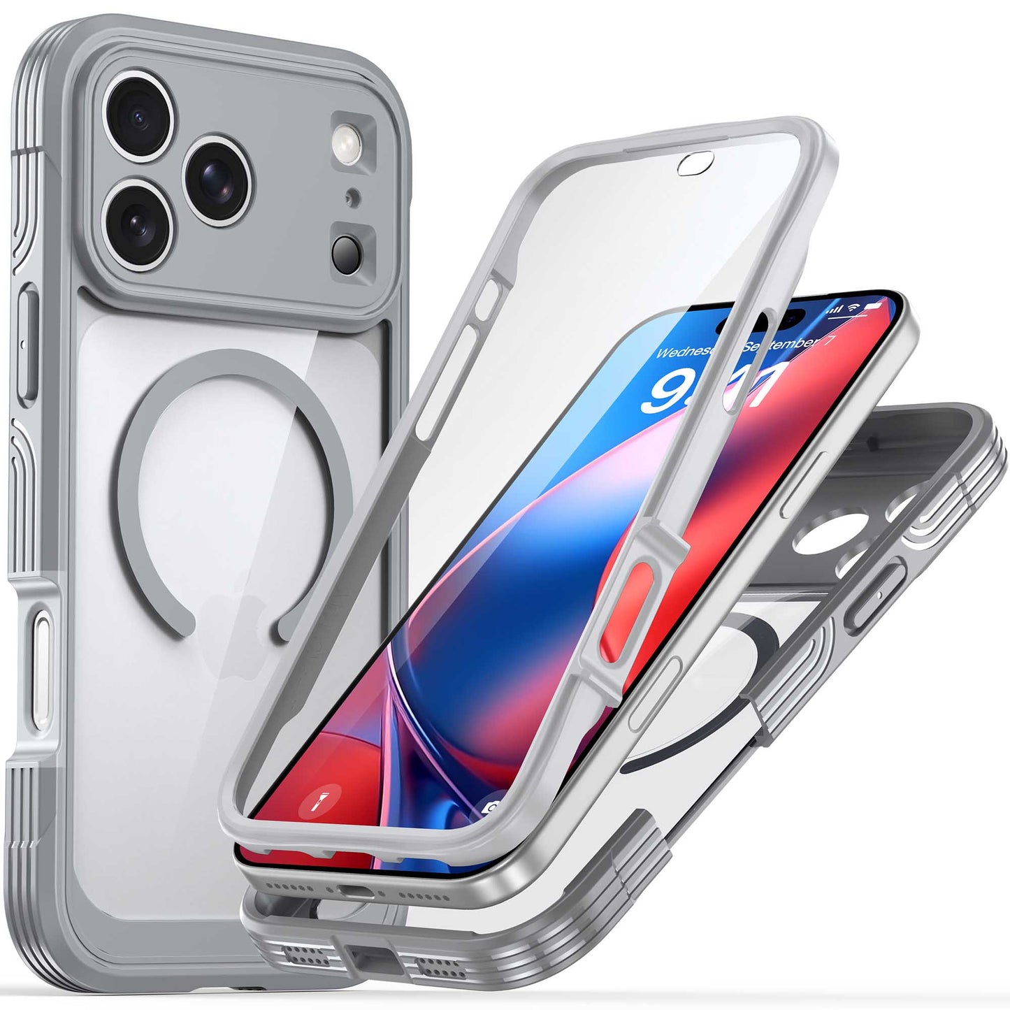 Ultramarine Technology 360 Full-Body Protection MagSafe Phone Case Clear Rugged Series - iPhone 18 Pro Max