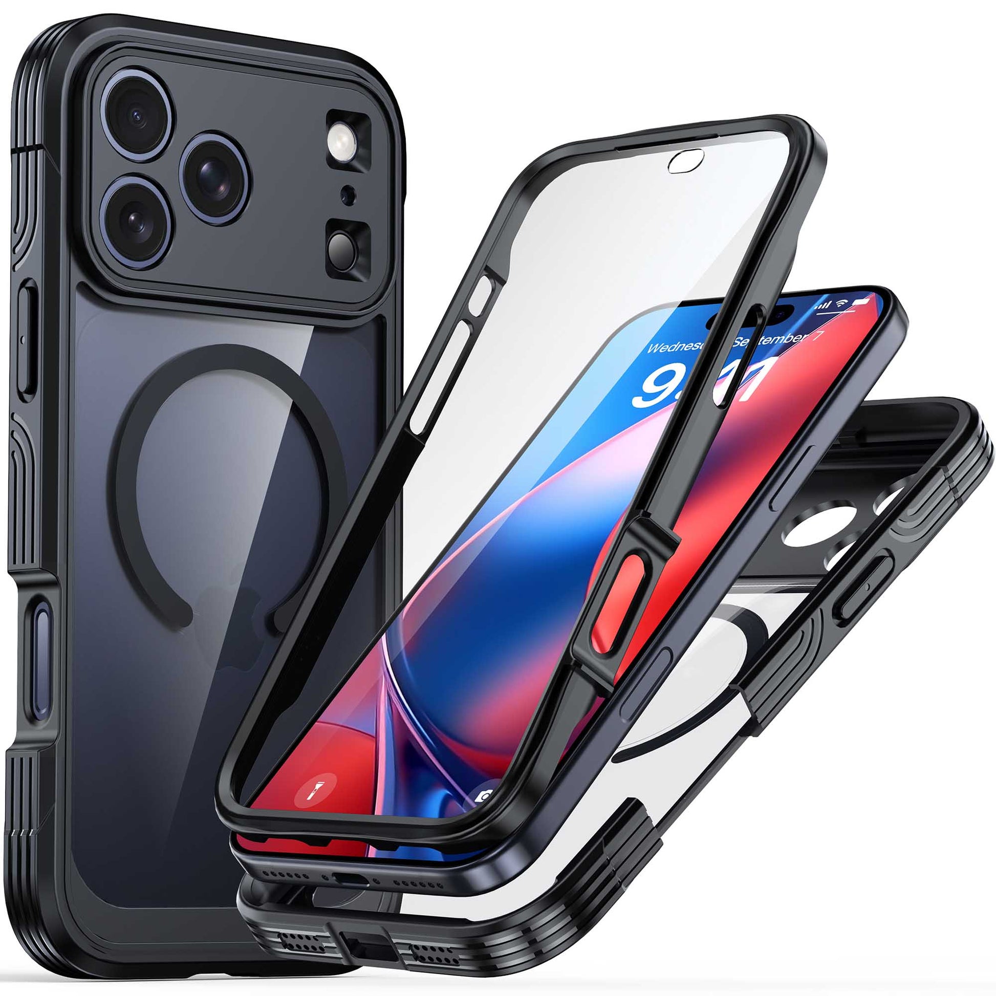 Ultramarine Technology 360 Full-Body Protection MagSafe Phone Case Clear Rugged Series - iPhone 18 Pro Max