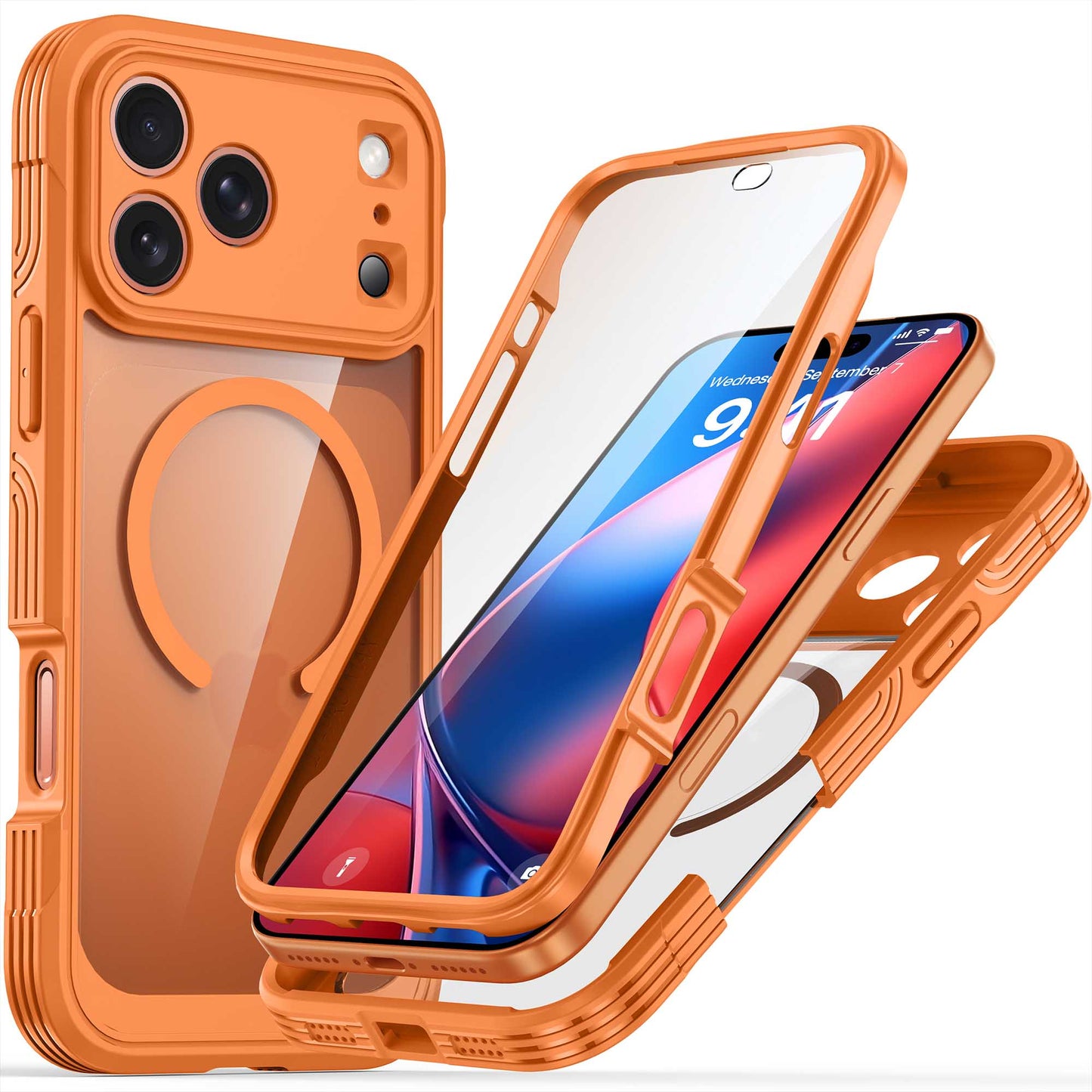 Ultramarine Technology 360 Full-Body Protection MagSafe Phone Case Clear Rugged Series - iPhone 18 Pro Max