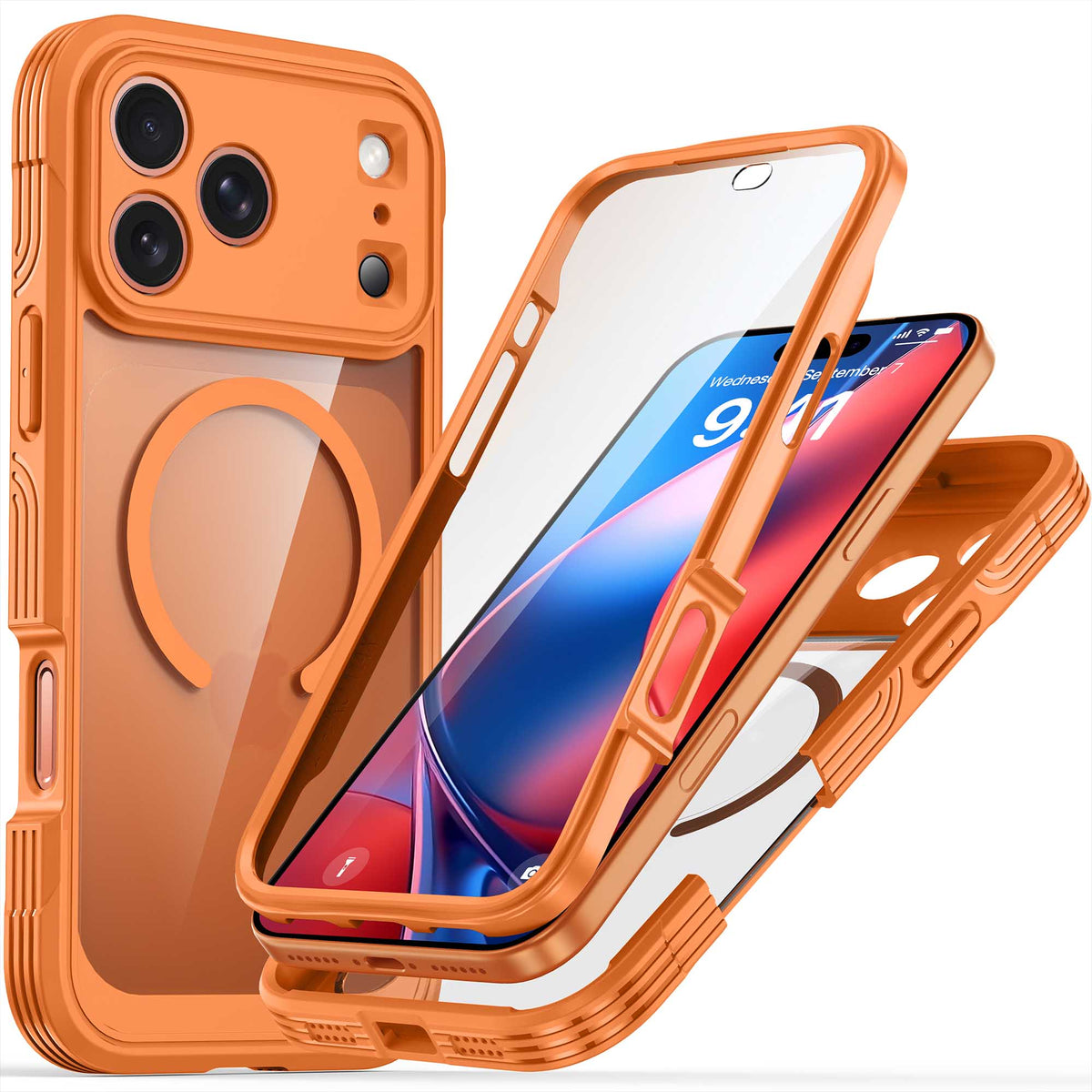 Ultramarine Technology 360 Full-Body Protection MagSafe Phone Case Clear Rugged Series - iPhone 18 Pro Max