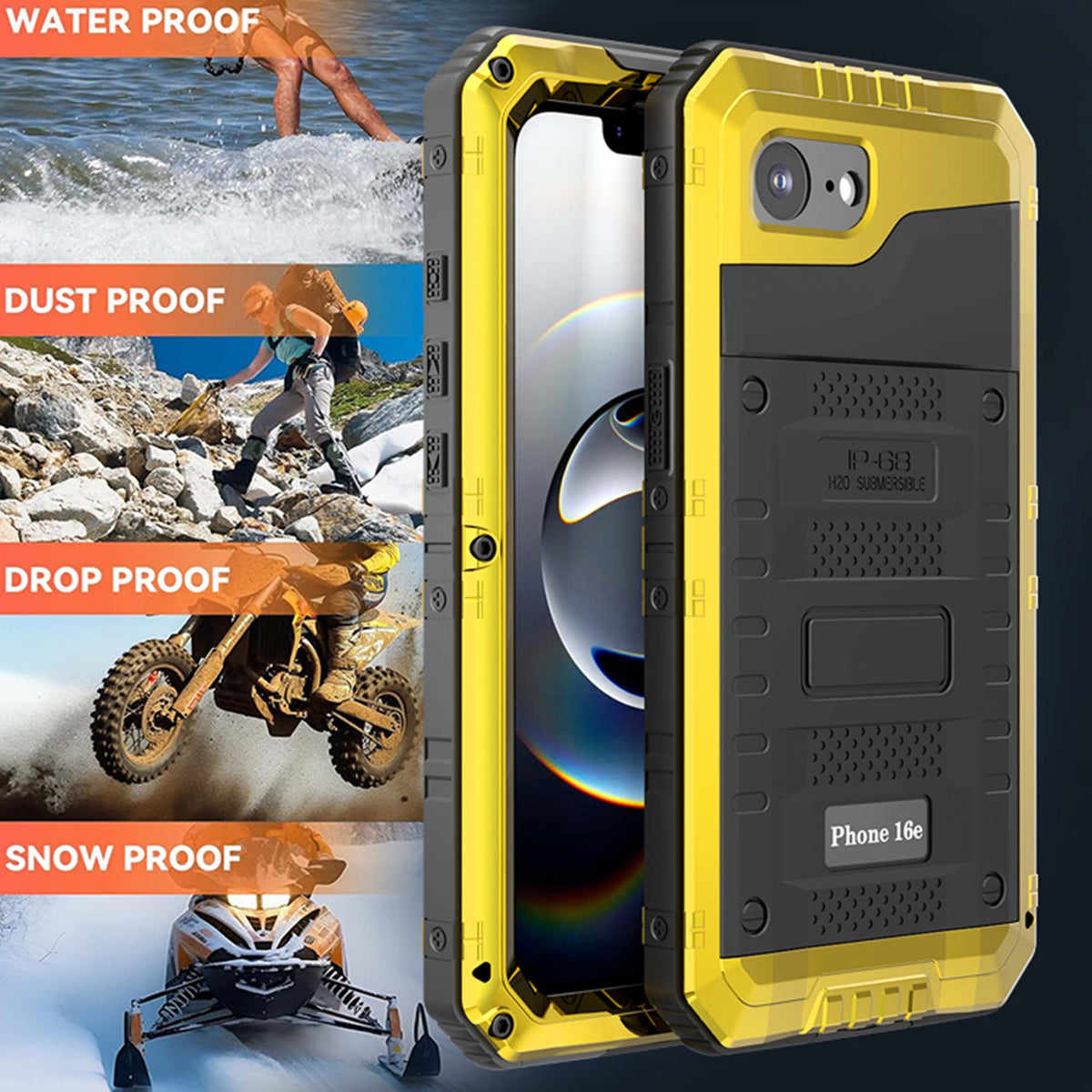 Ultramarine Technology with 360 Full-Body Waterproof Phone Case | Military-Grade Armor