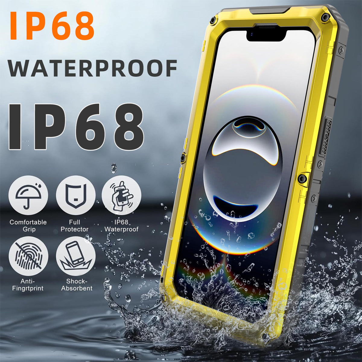 Ultramarine Technology with 360 Full-Body Waterproof Phone Case | Military-Grade Armor