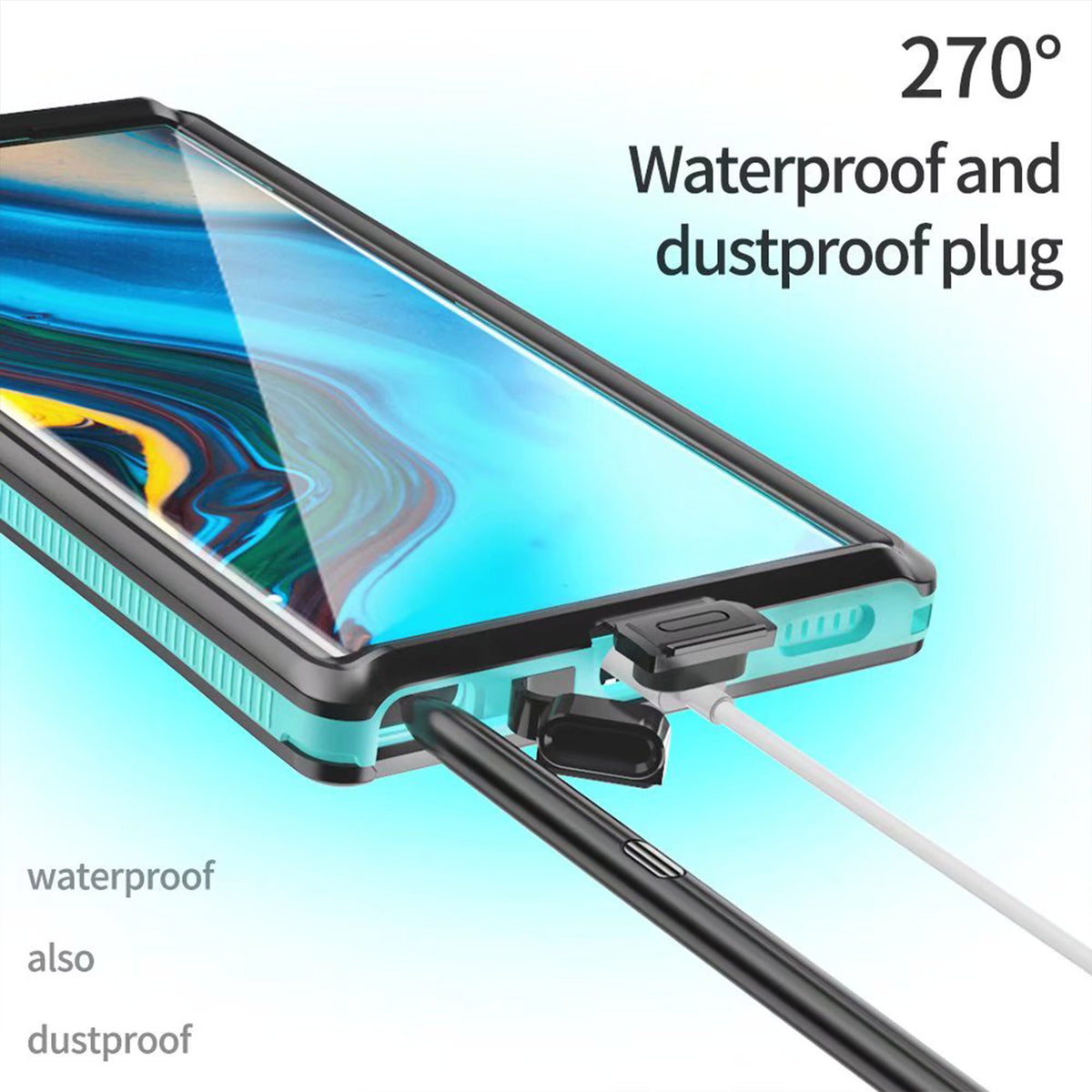 Ultramarine Technology with 360 Full-Body Waterproof Phone Case | Military-Grade Shockproof