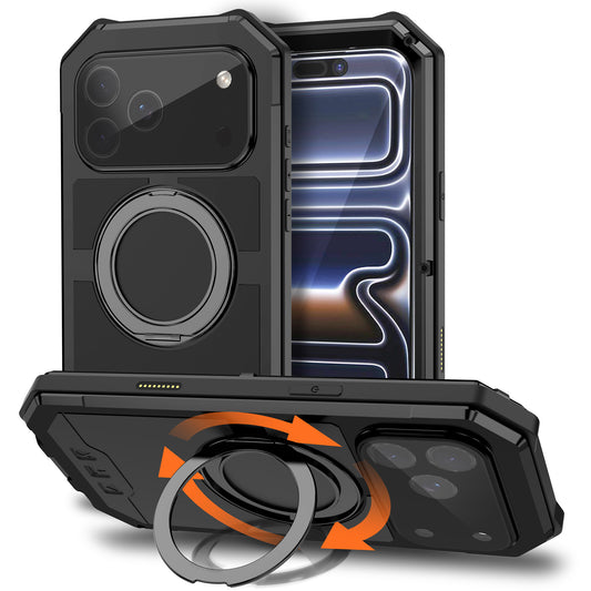 Ultramarine Technology 360° Ring Stand Armor Phone Case with Strong Magnetic Lock