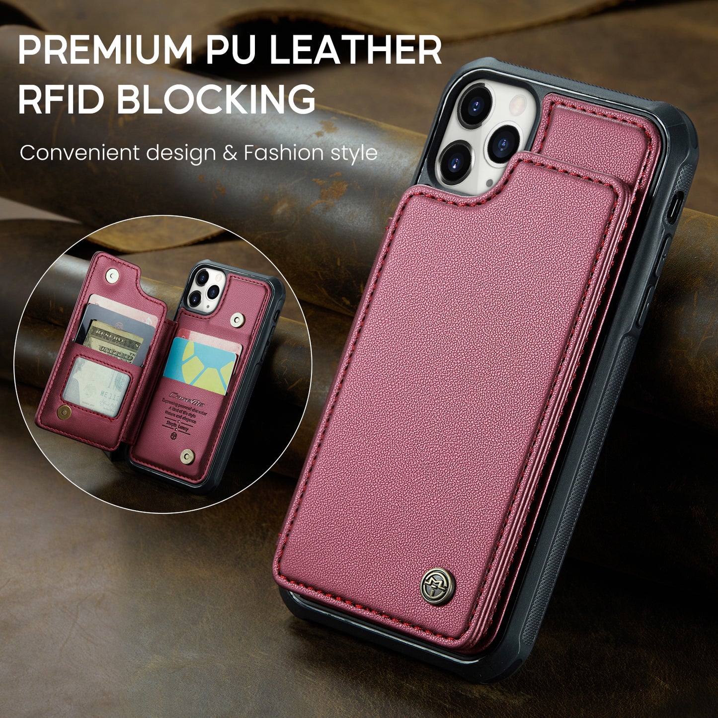 Sturdy Kickstand Apple iPhone 11 Pro Case Multiple Card Slot