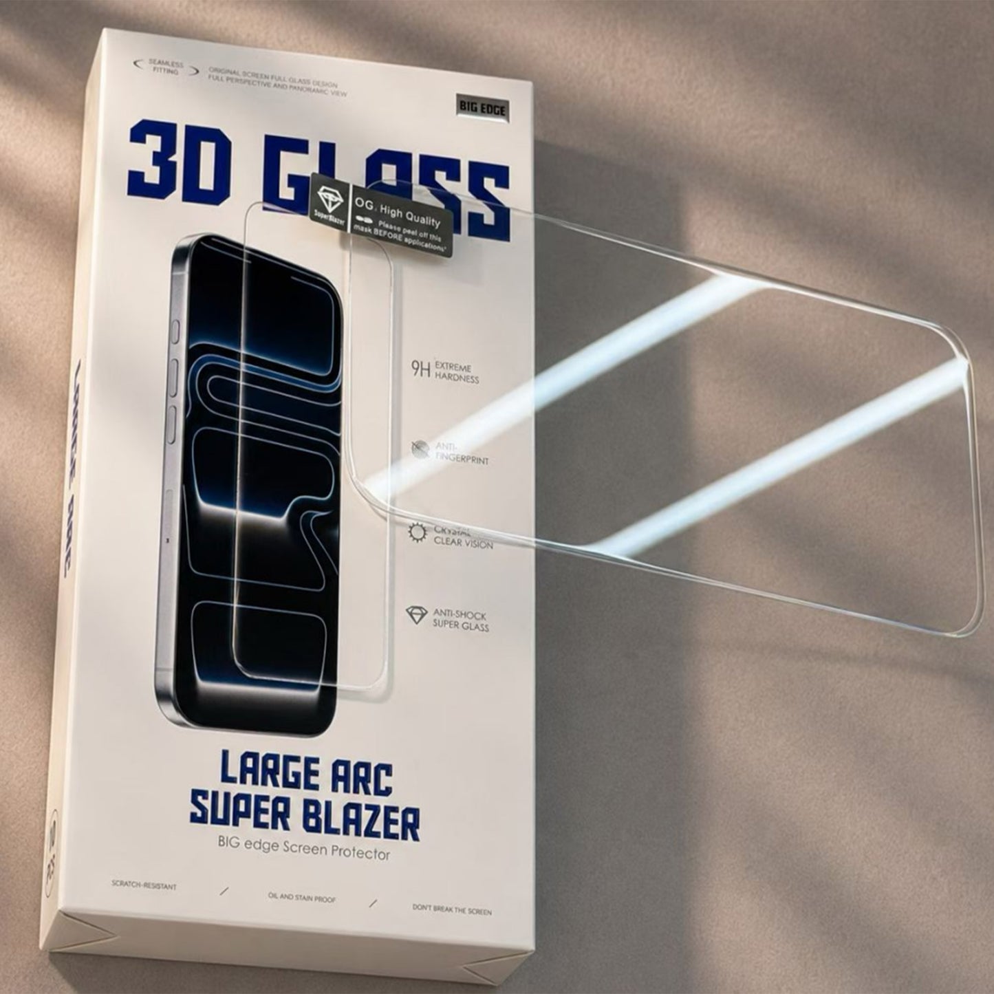 Ultramarine Technology 3D High-Aluminum Super Large Arc iPhone Screen Protector