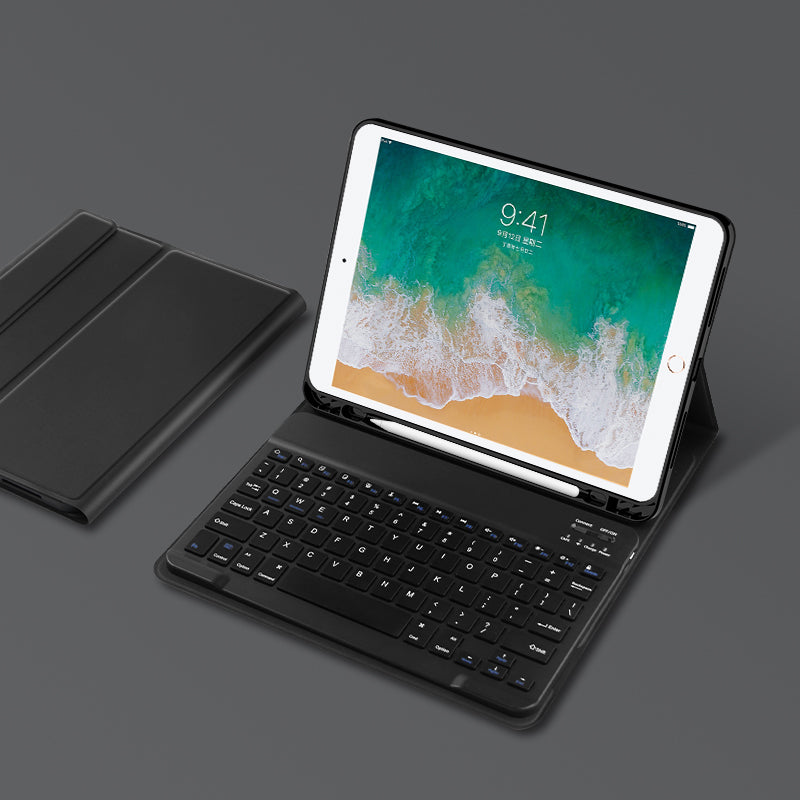 Voltage Slim Keyboard Apple iPad 8 Case Stand Magnetic Detachable