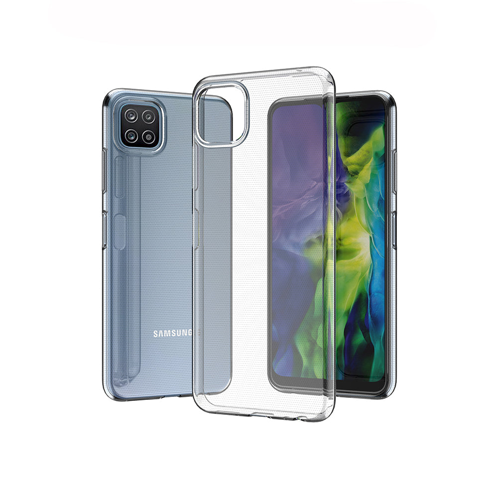 [2 Pack] Dot Clear Rubber Soft TPU Samsung Galaxy A22s Case Back Gel