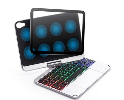 Rotating Book 3-backlit Touchpad Keyboard iPad Mini 6 Case