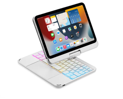 Rotating Book 3-backlit Touchpad Keyboard iPad Mini 6 Case