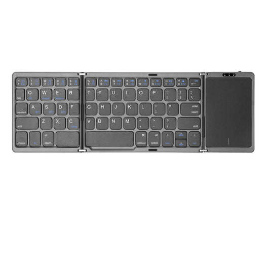 Portable Wireless Bluetooth Keyboard Touchpad 3-foldable Stand Deluxe