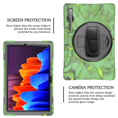 Pirate King Galaxy Tab S8+ Case 360 Rotating Stand Hand Shoulder