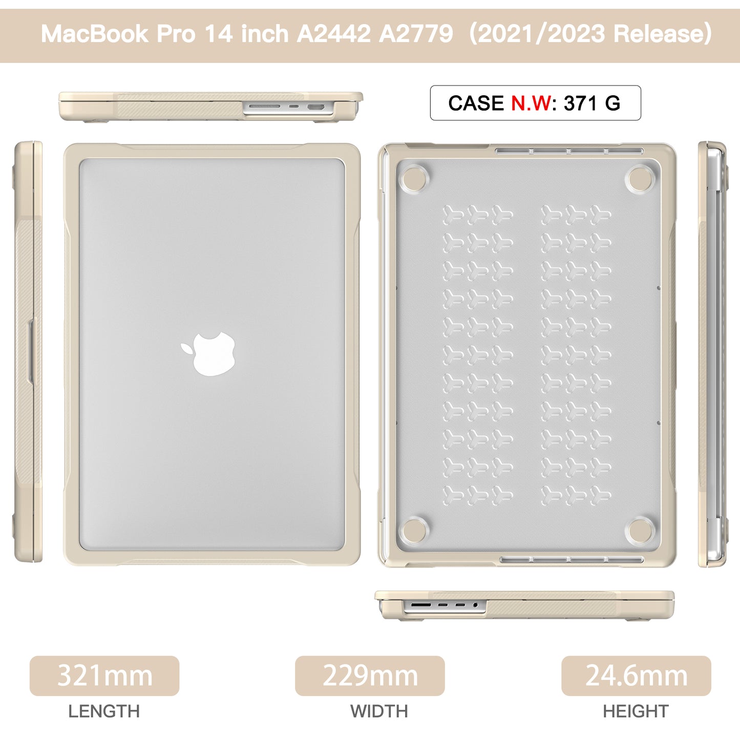 Popeye Apple MacBook Pro 14.2 A2779 Case 360 Full Protection