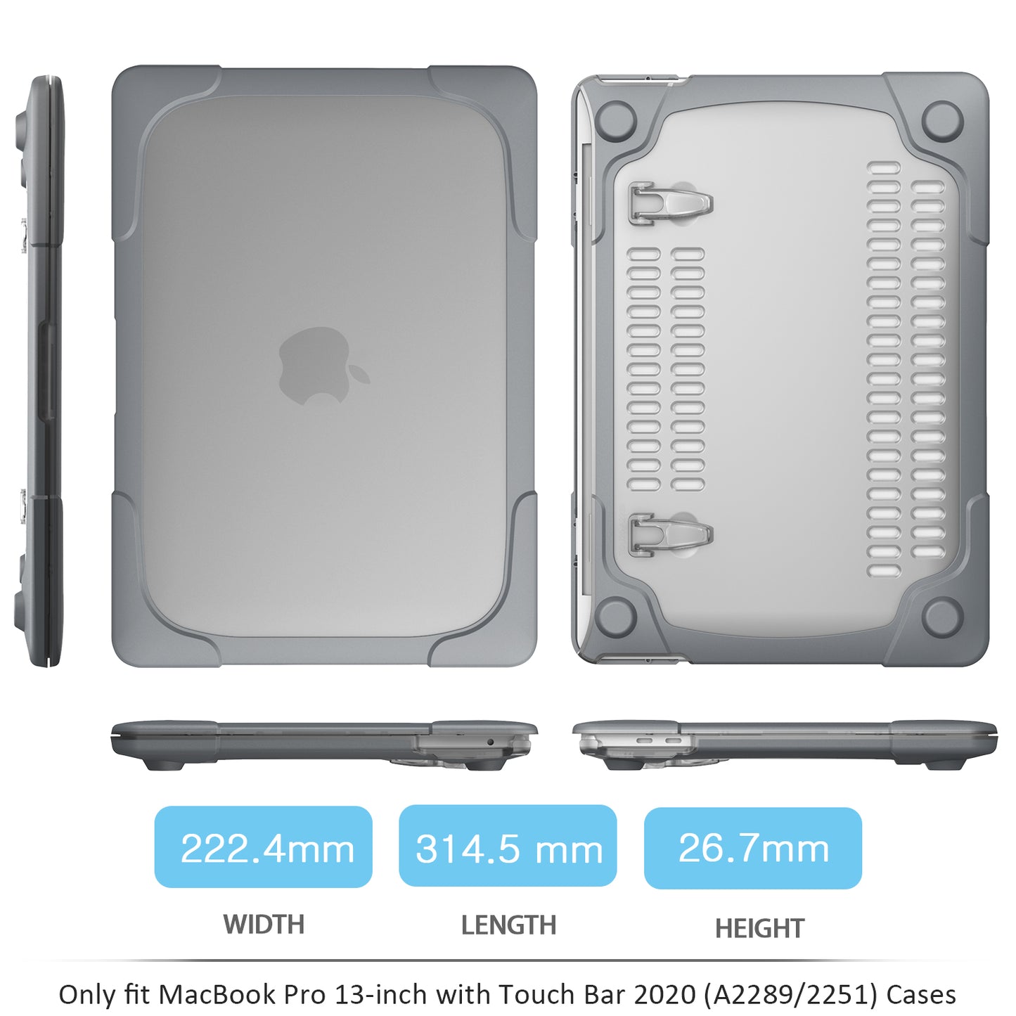 Tone PC Stand Heat Dissipation MacBook Pro with Touch Bar 13.3 A1989