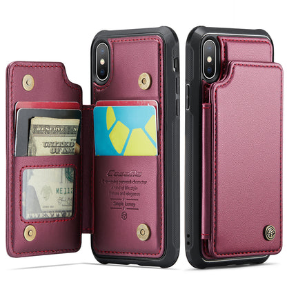 Sturdy Kickstand Apple iPhone Xs Case Multiple Card Slot