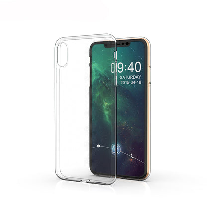 [2 Pack] Dot Clear Rubber Soft TPU Apple iPhone X Xs Case Back Gel