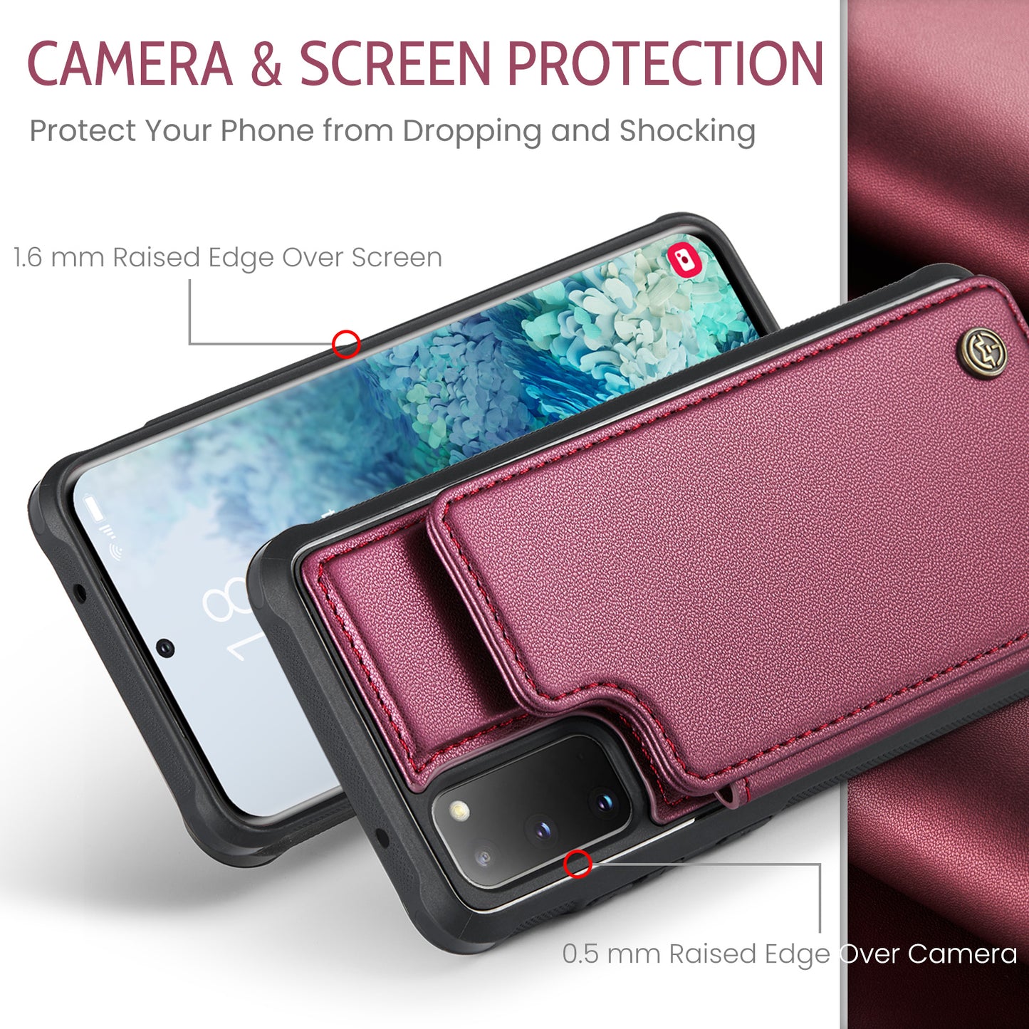 Sturdy Kickstand Samsung Galaxy S20 Case Multiple Card Slot