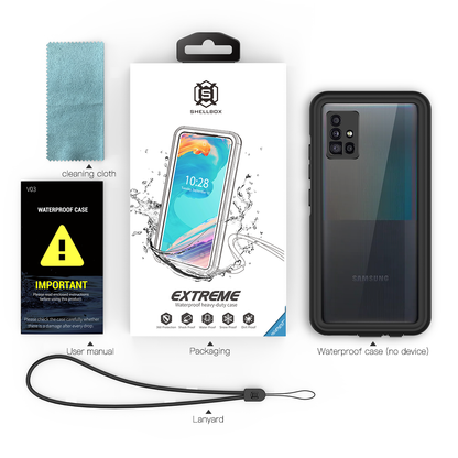 Burst Slim Swimming Waterproof Samsung Galaxy A51 Case Clear