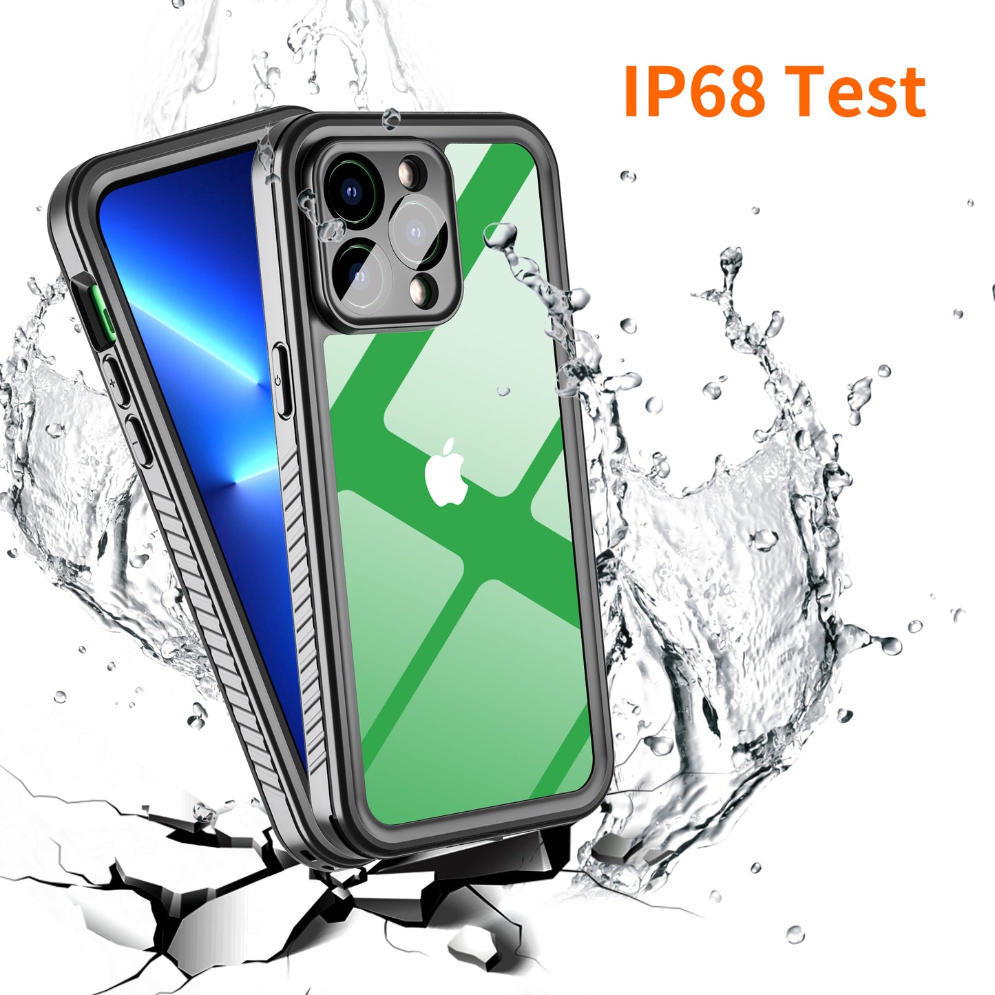 Twill Swimming IP68 Waterproof Apple iPhone 14 Pro Max Case Bumper Combo